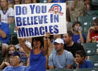 You too will believe in miracles learning that the Cubs are World Series favorites this year